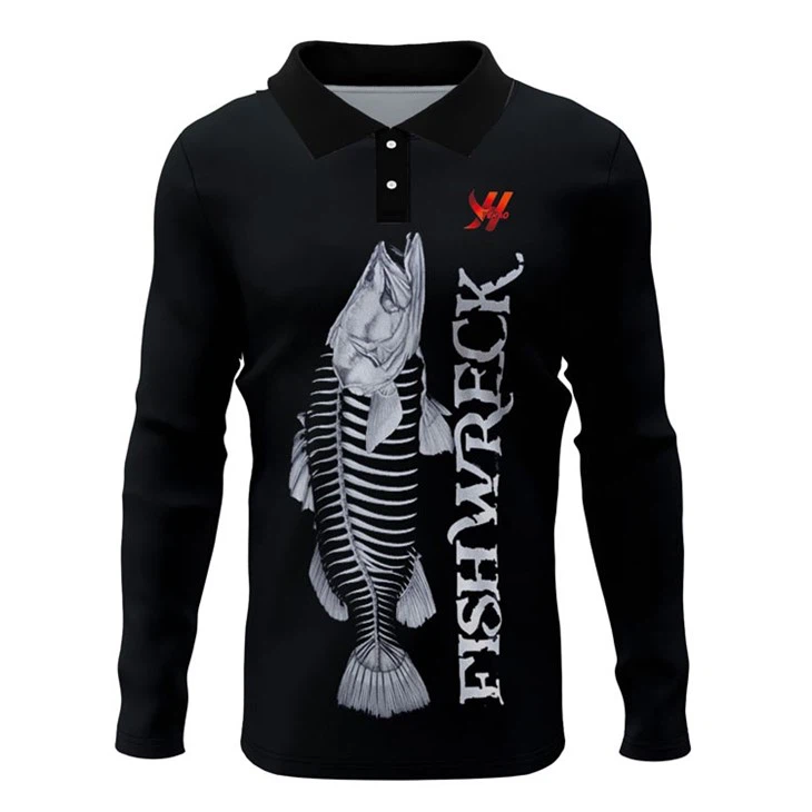100 polyester fishing shirts 2